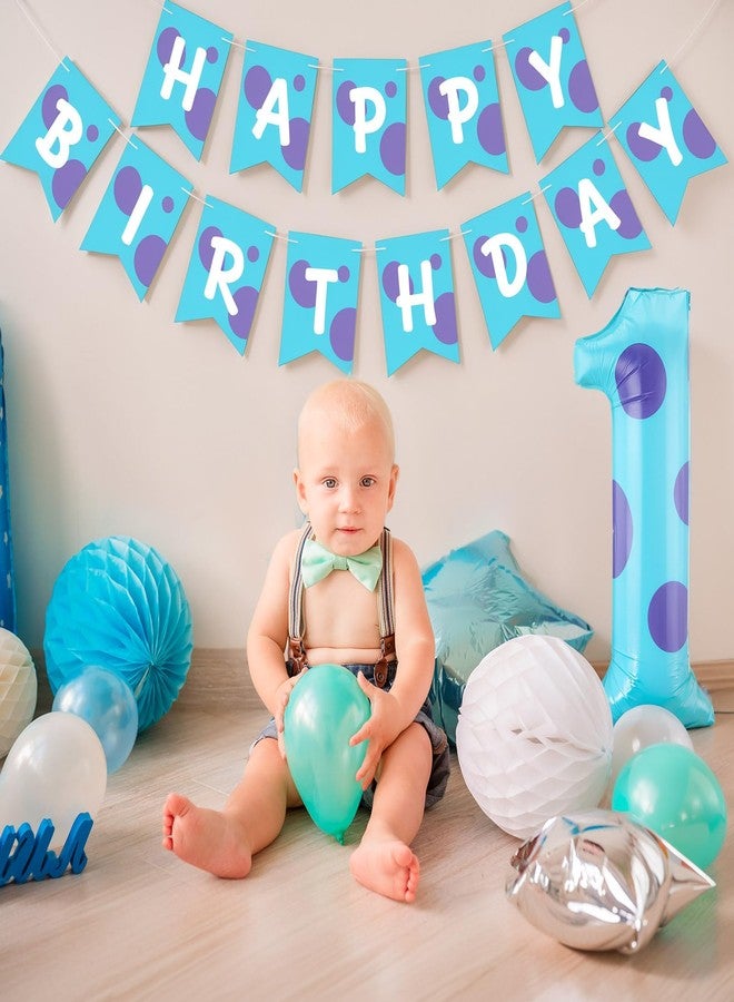 Charnoel Monster Number 1 Balloons 40 Inch Monster Theme Birthday Party Decorations Large Foil Balloons for Girls Boys Birthday Baby Shower Party Backdrop Celebration Supplies - Image 4